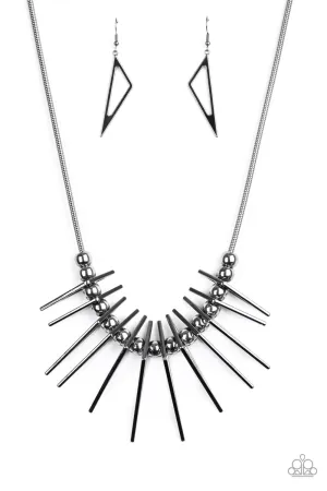 Fully Charge- Black Necklace