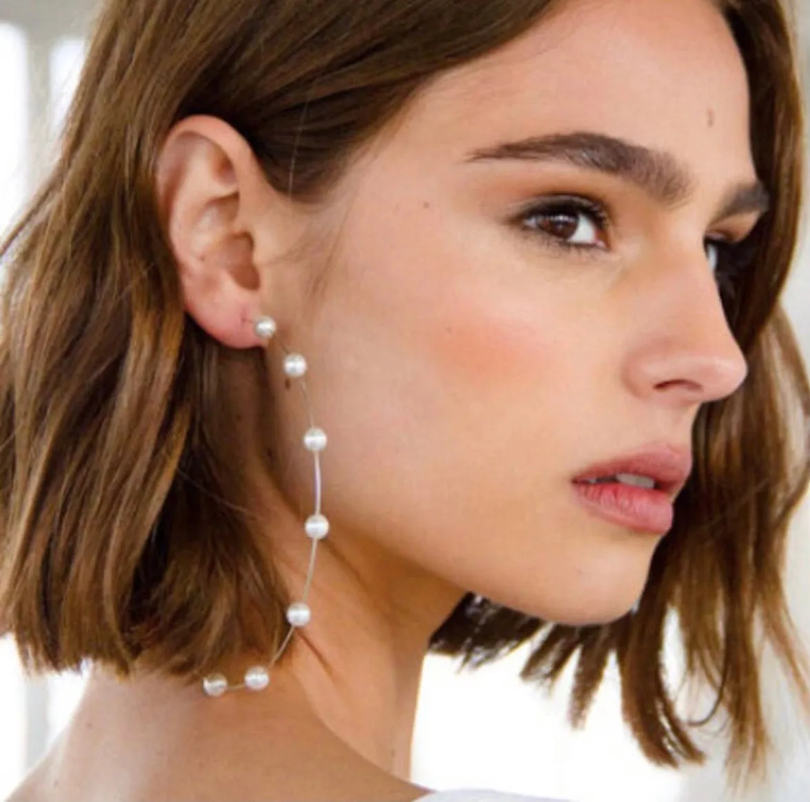 Go HUGE or Go Home! Oversized Pearl Hoops