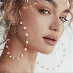 Go HUGE or Go Home! Oversized Pearl Hoops