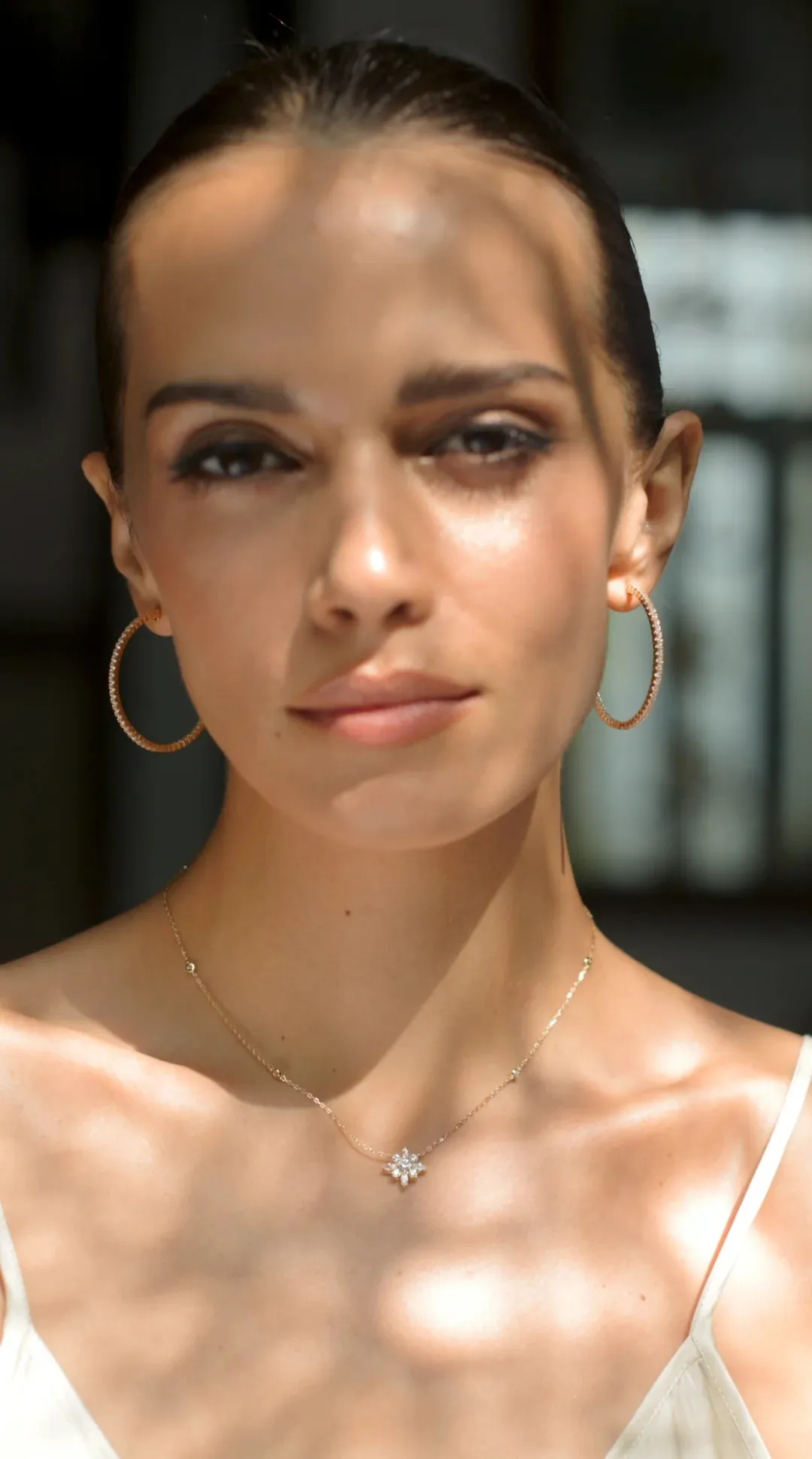 Gold Shine Necklace And Earrings Set