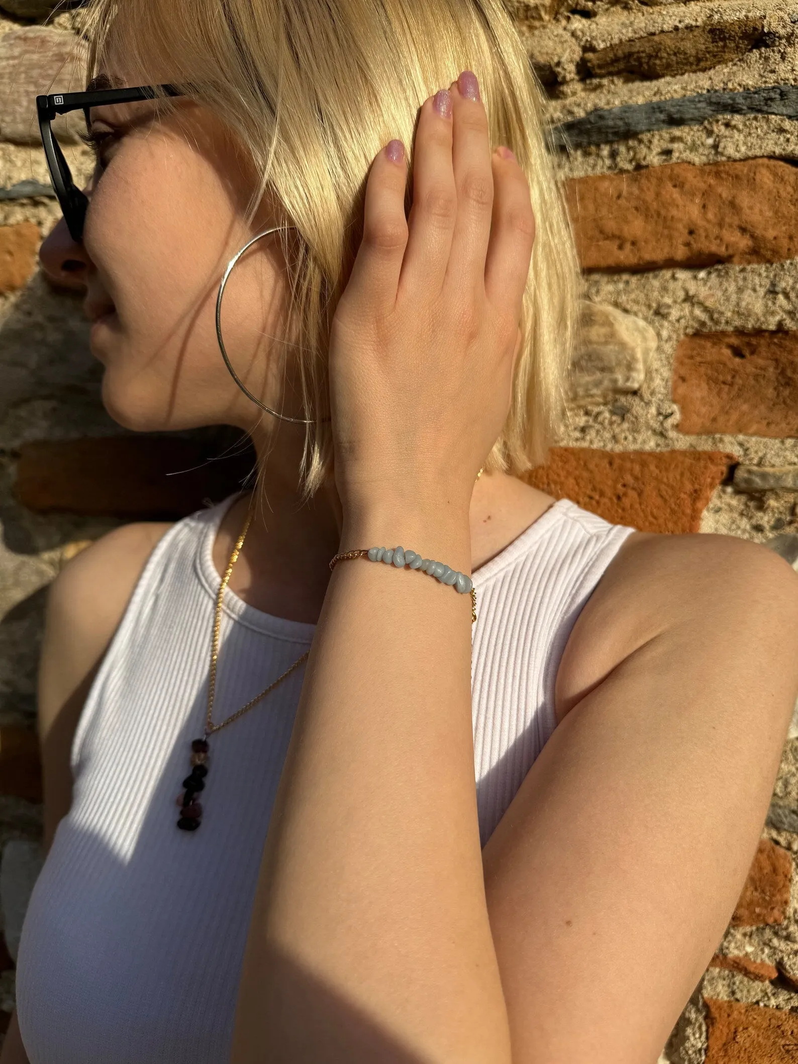 Handmade Angelite Bracelet