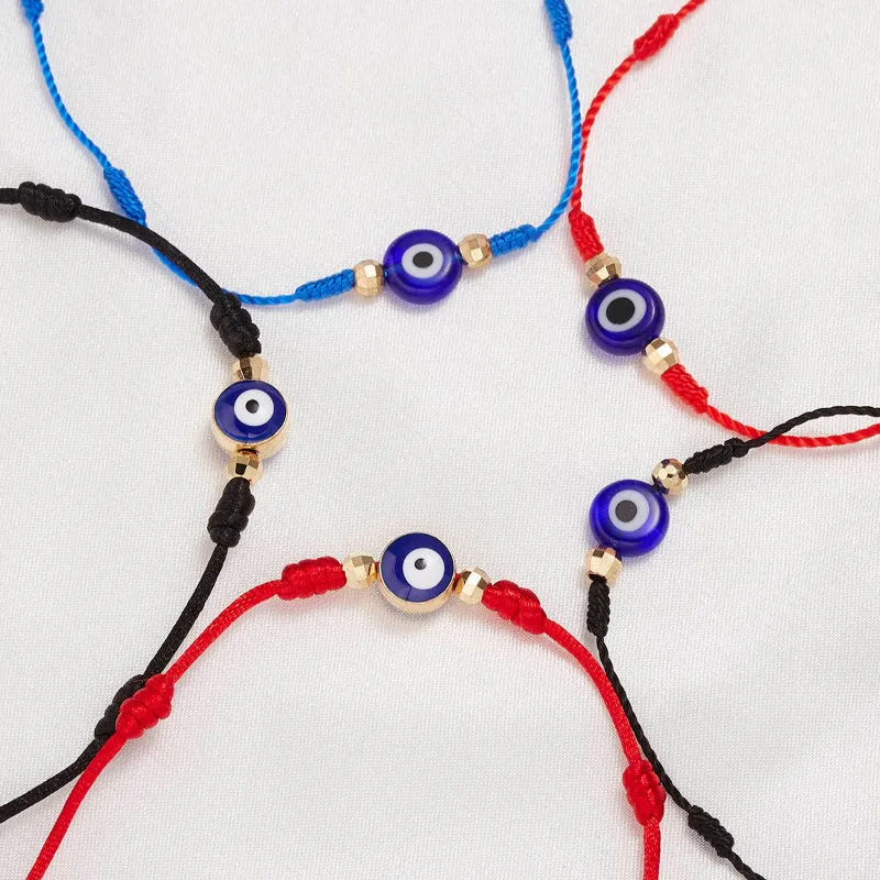 Handmade Braided Lucky Eyes Knotted Bracelets