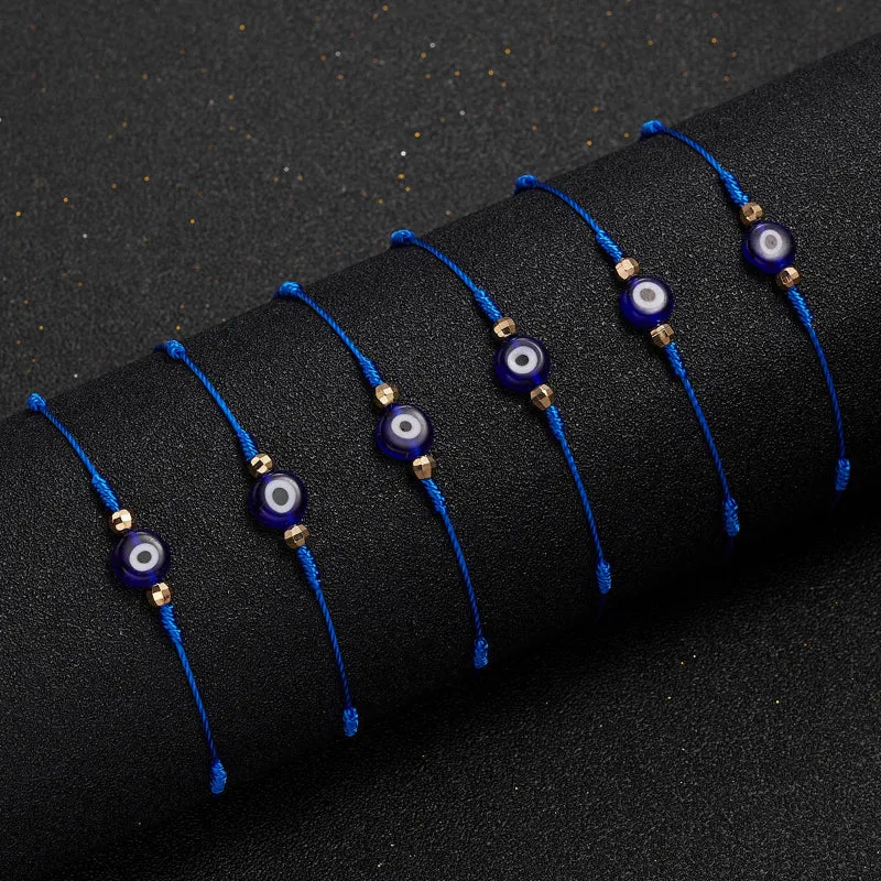 Handmade Braided Lucky Eyes Knotted Bracelets