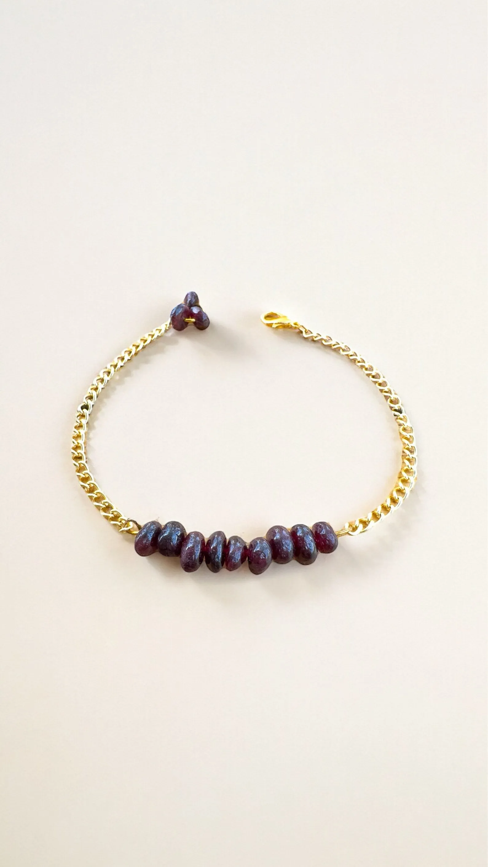 Handmade Garnet Bracelet