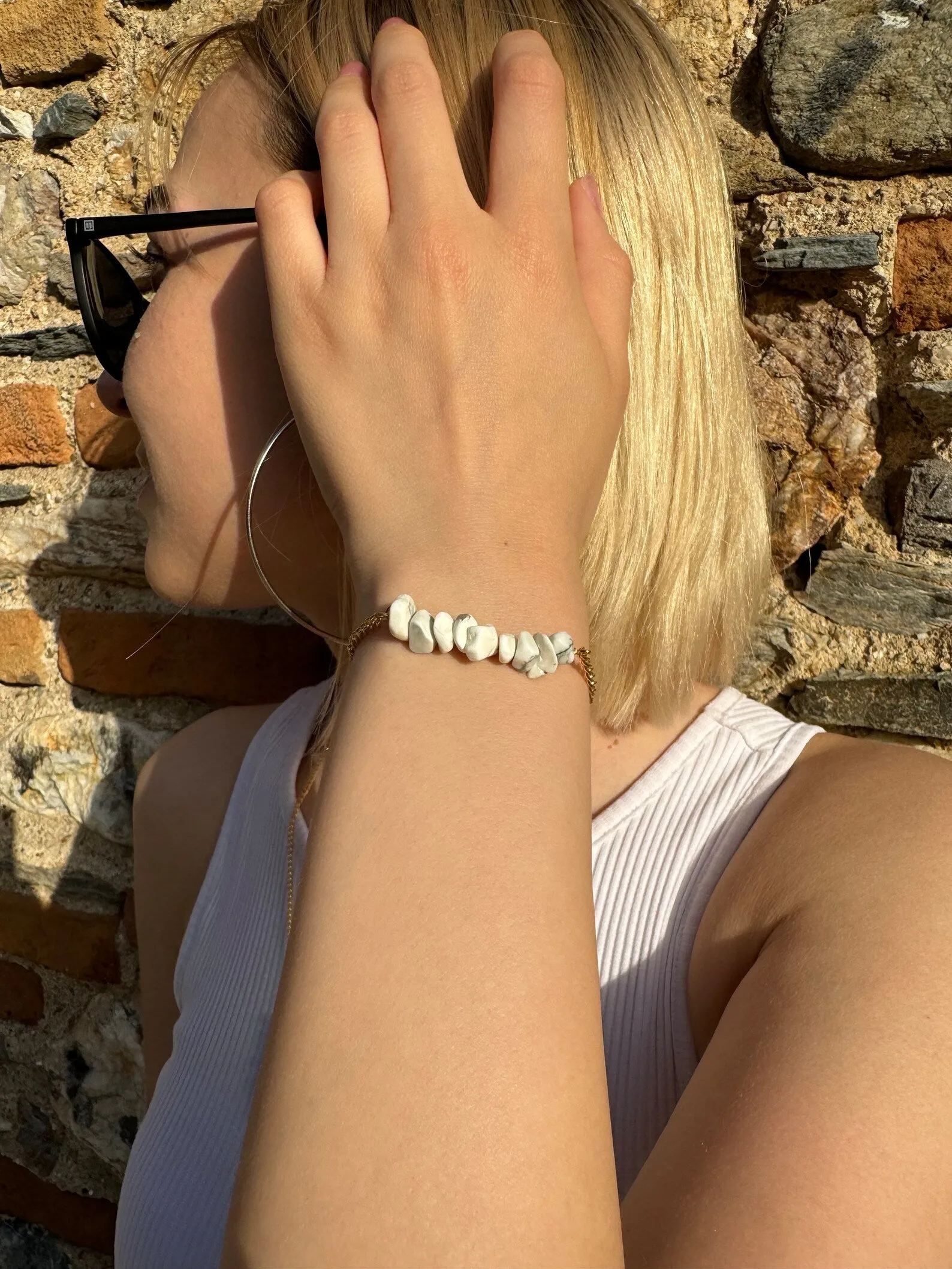 Handmade Howlite Bracelet