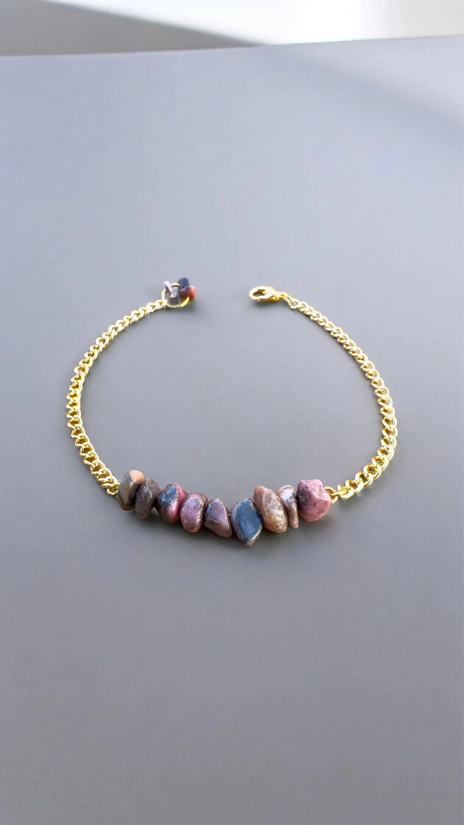 Handmade Rhodonite Bracelet
