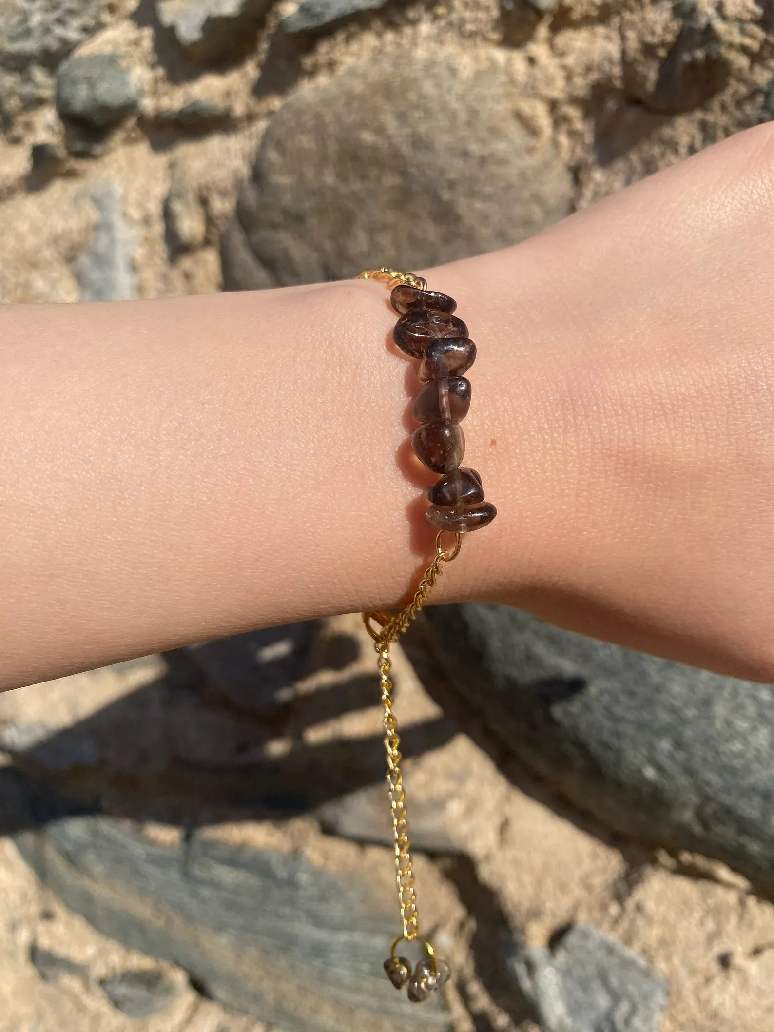 Handmade Smoky Quartz Bracelet