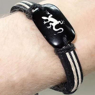 Iguana Bearded Dragon Lizard Bracelet Wristband Bangle Mens Womens Girls Boys