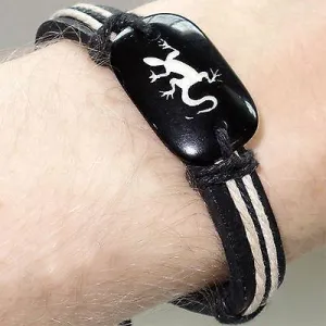 Iguana Bearded Dragon Lizard Bracelet Wristband Bangle Mens Womens Girls Boys