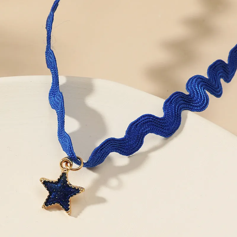 Japanese And Korean Simple Woven Pendant Necklace