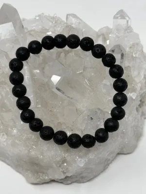 Lava Stone 8mm Round Bracelet