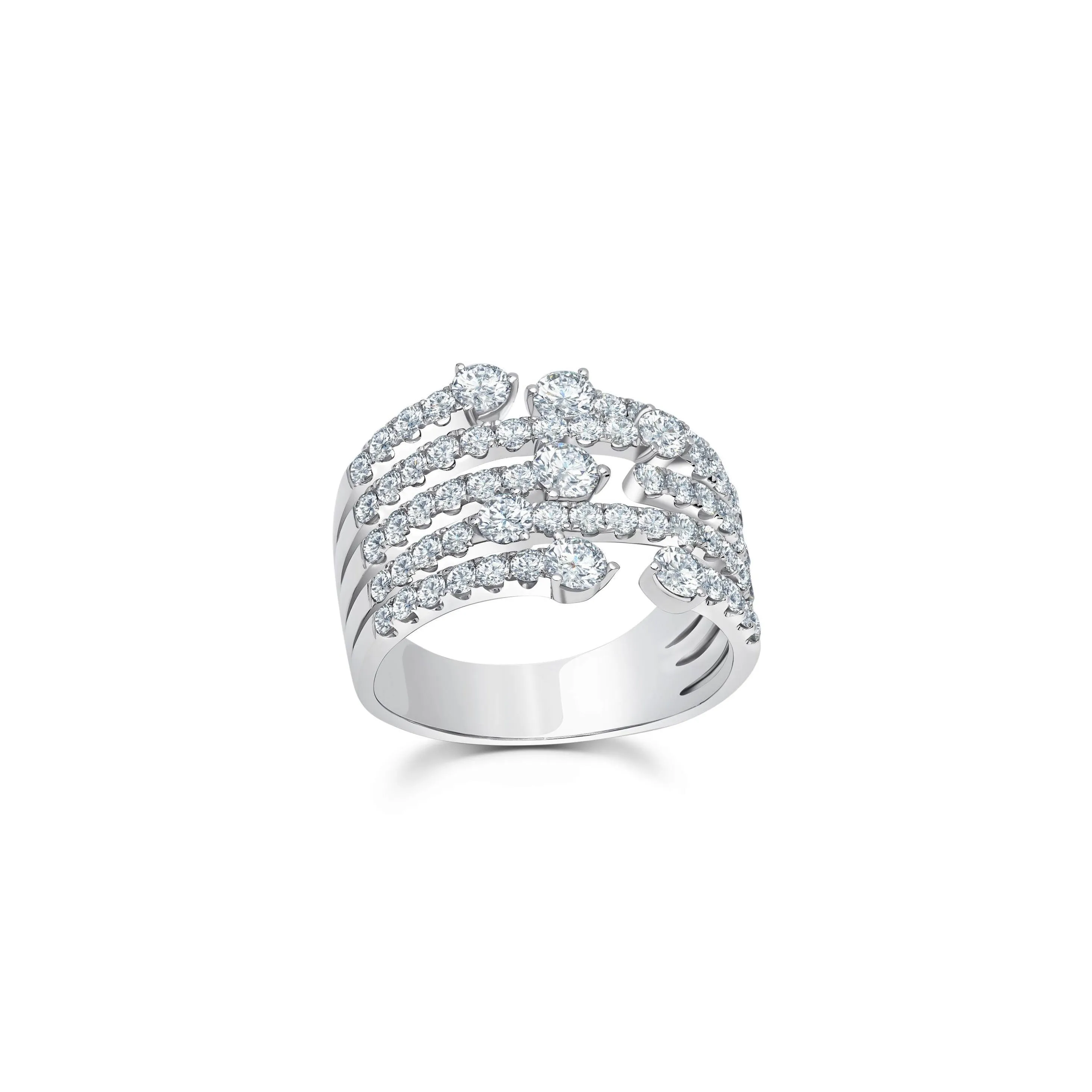 Medium Diamond Cage Ring