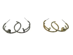 Nail Hoop Earring