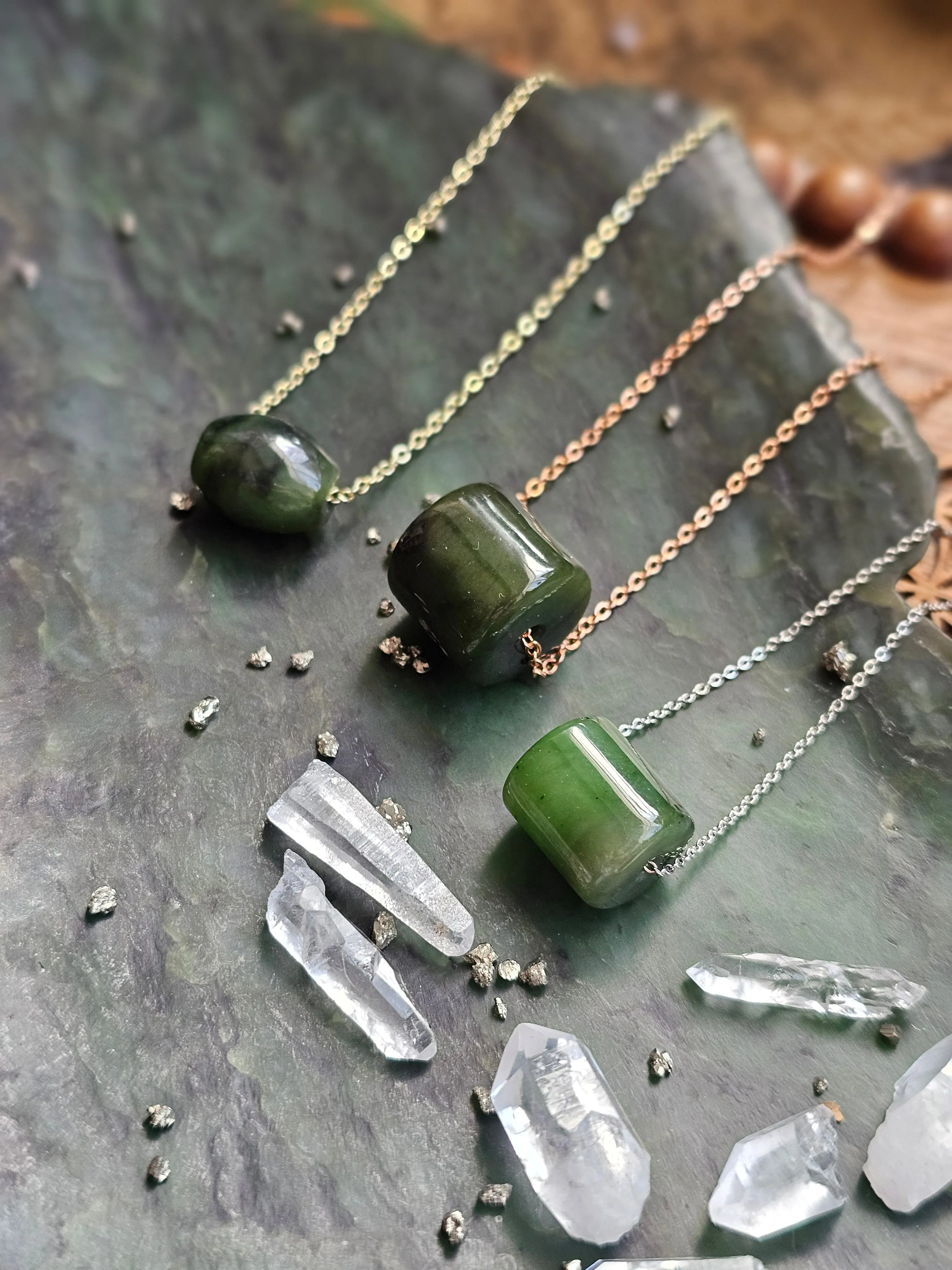Nephrite Jade Gemstone Simple Pendants