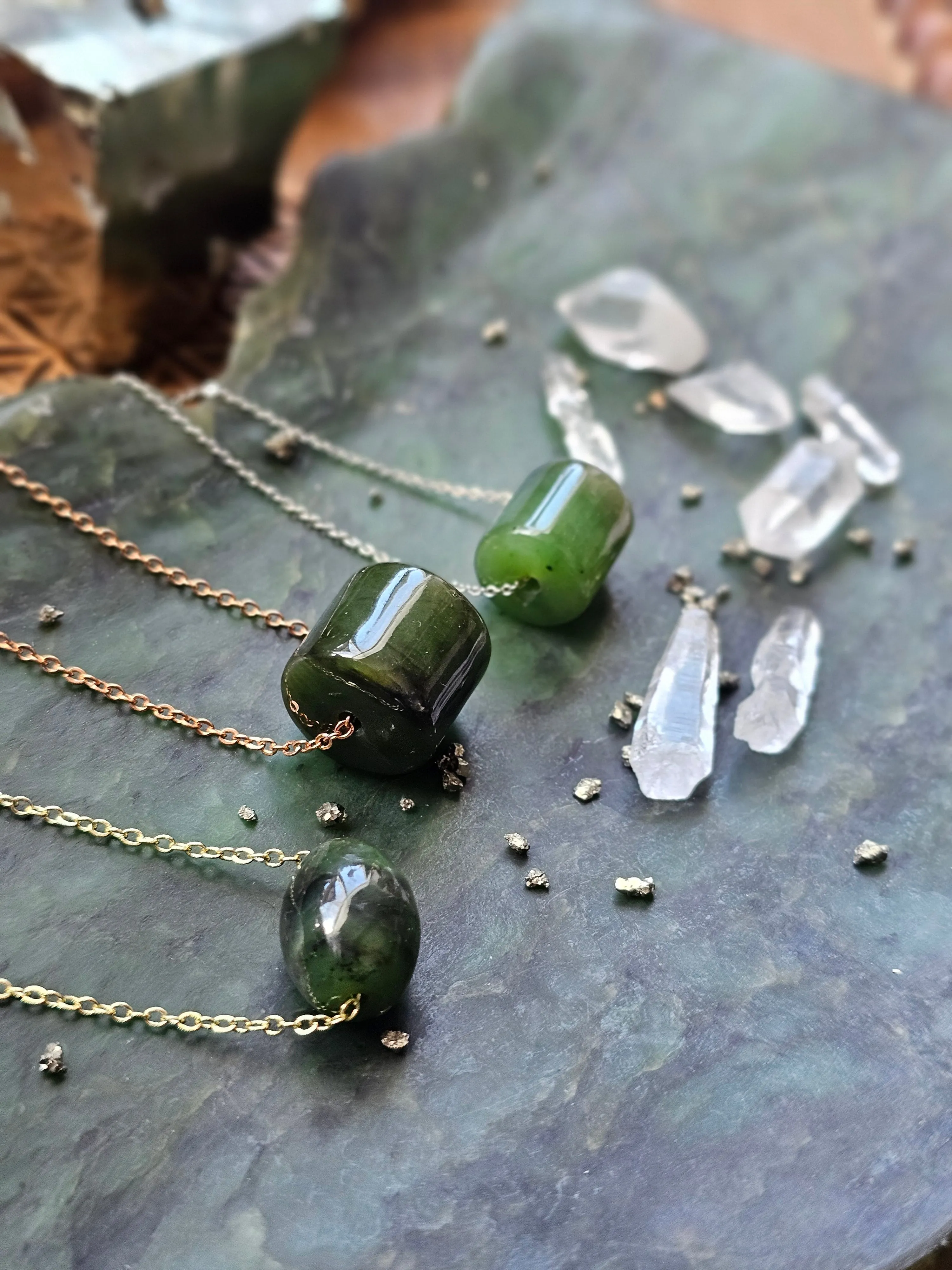 Nephrite Jade Gemstone Simple Pendants