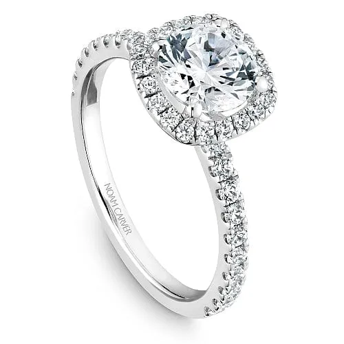 Noam Carver Classic Halo Engagement Ring