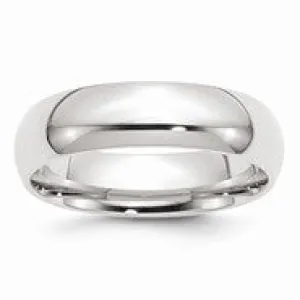 Palladium Heavy Weight Comfort Fit 6mm Wedding Band Ring