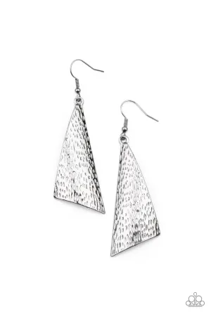 Paparazzi Ready The Troops Black Fishhook Earrings