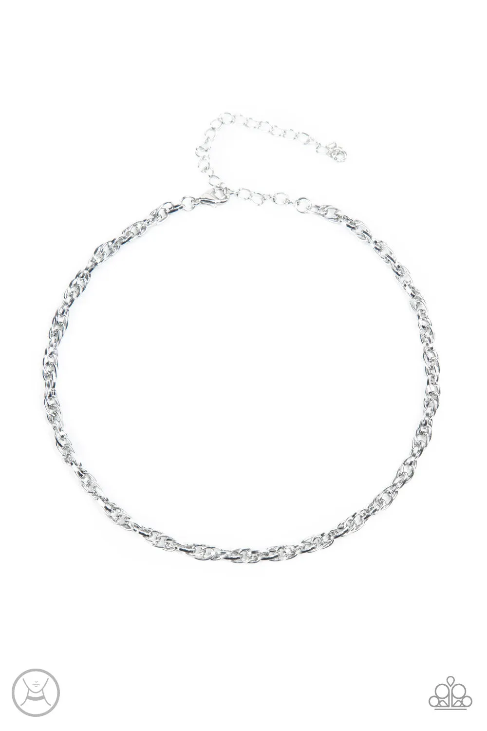 Paparazzi Urban Underdog Silver Choker Necklace - P2CH-SVXX-077XX