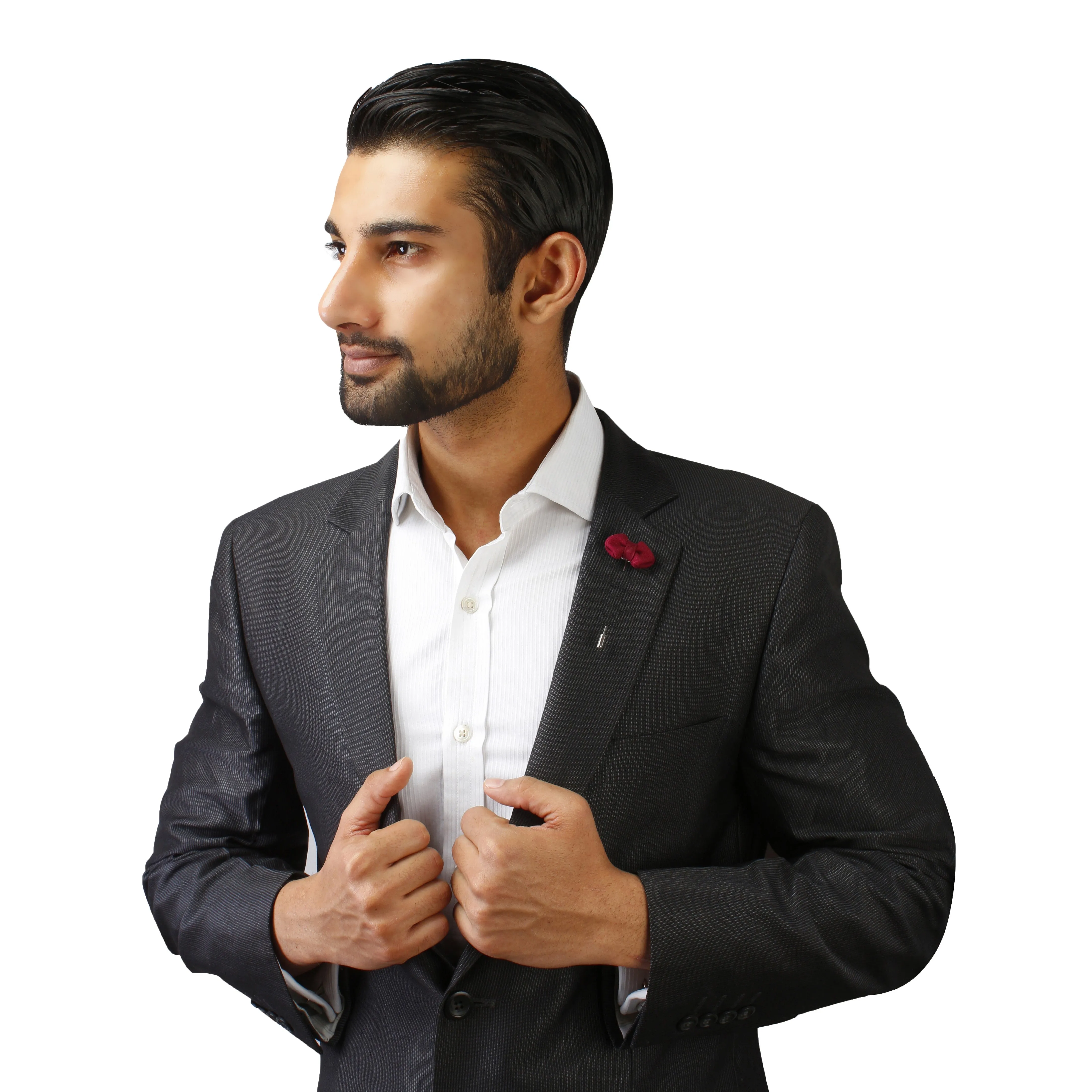 Peluche Mini Bow Maroon Brooch Lapel Pin