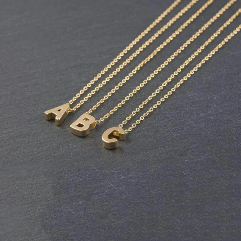 Pendant Charm Initial Necklace