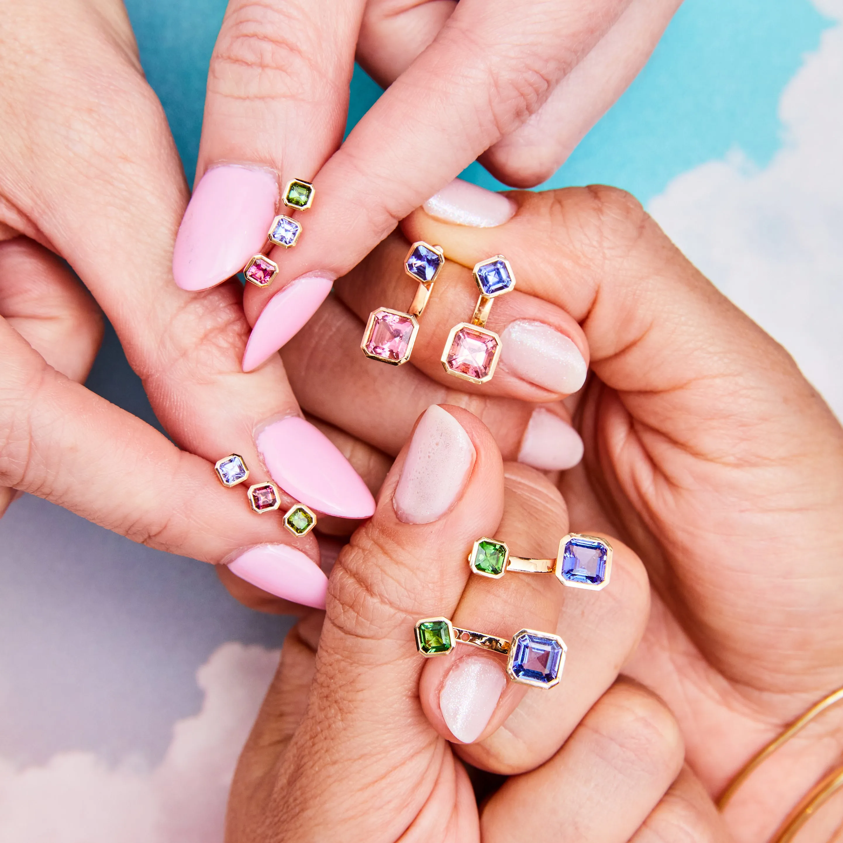 Petite Iris Asscher Studs