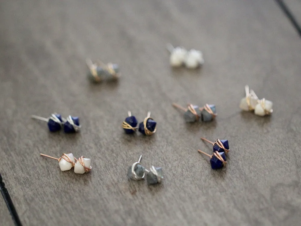 Pike Studs - Lapis Lazuli
