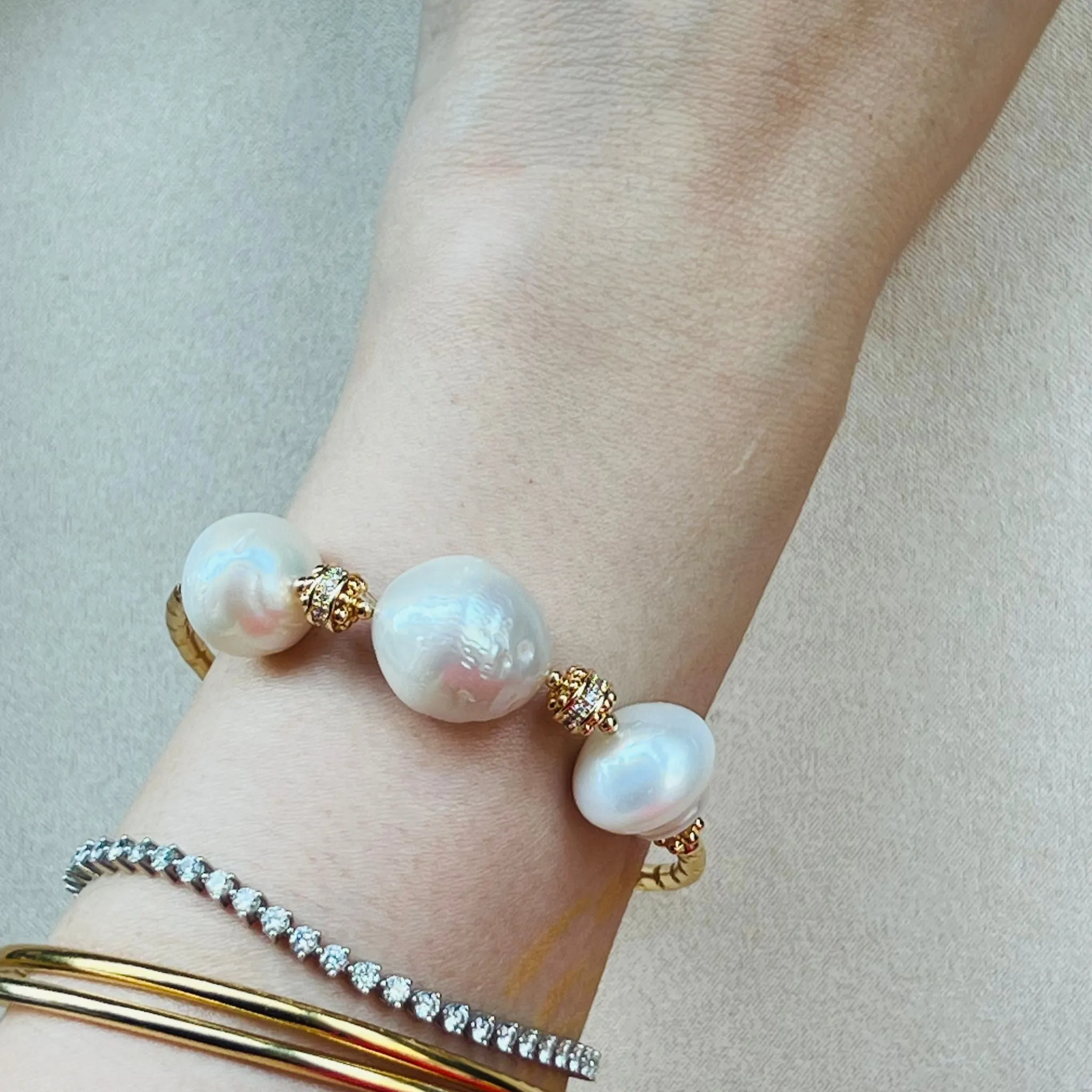 Precious Pearl Diadem Bracelet