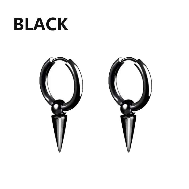 Punk Stainless Steel Stud Earrings - Edgy and Stylish