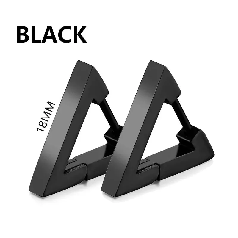 Punk Stainless Steel Stud Earrings - Edgy and Stylish