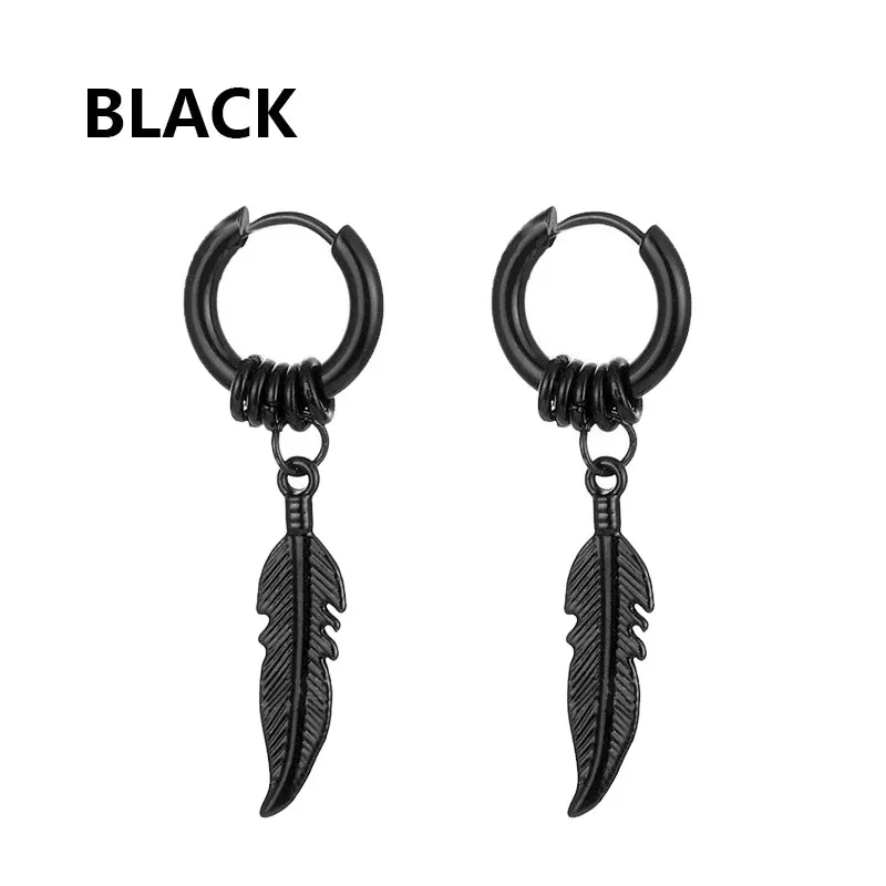 Punk Stainless Steel Stud Earrings - Edgy and Stylish