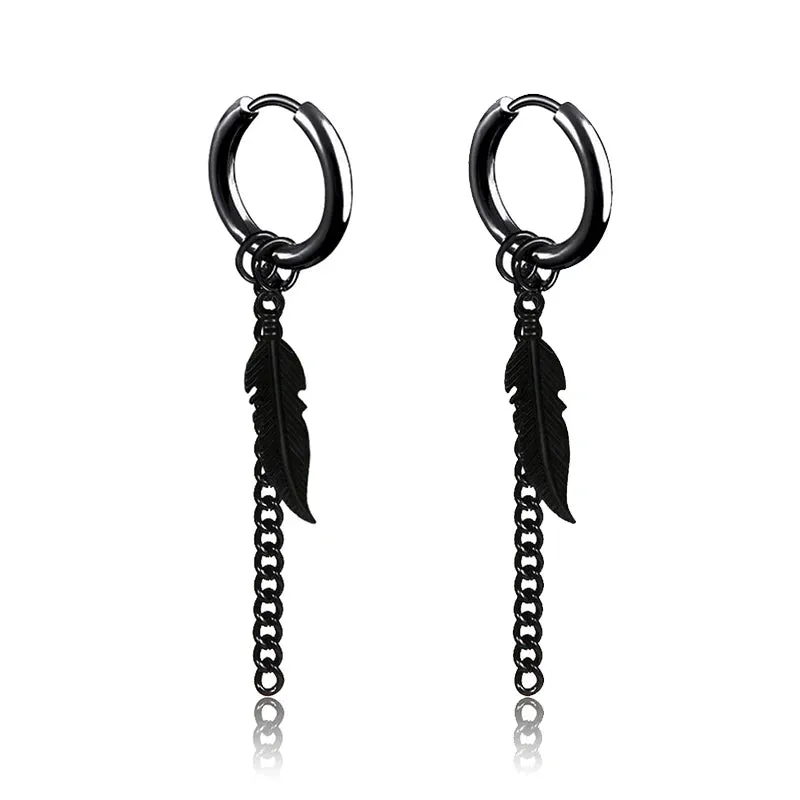 Punk Stainless Steel Stud Earrings - Edgy and Stylish