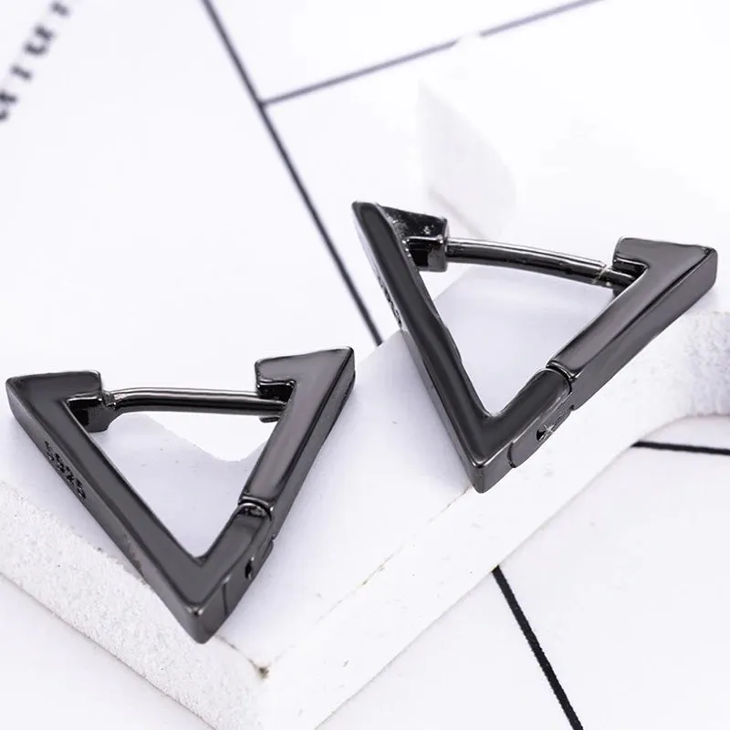 Punk Stainless Steel Stud Earrings - Edgy and Stylish