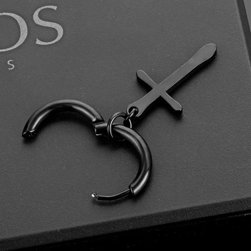 Punk Stainless Steel Stud Earrings - Edgy and Stylish