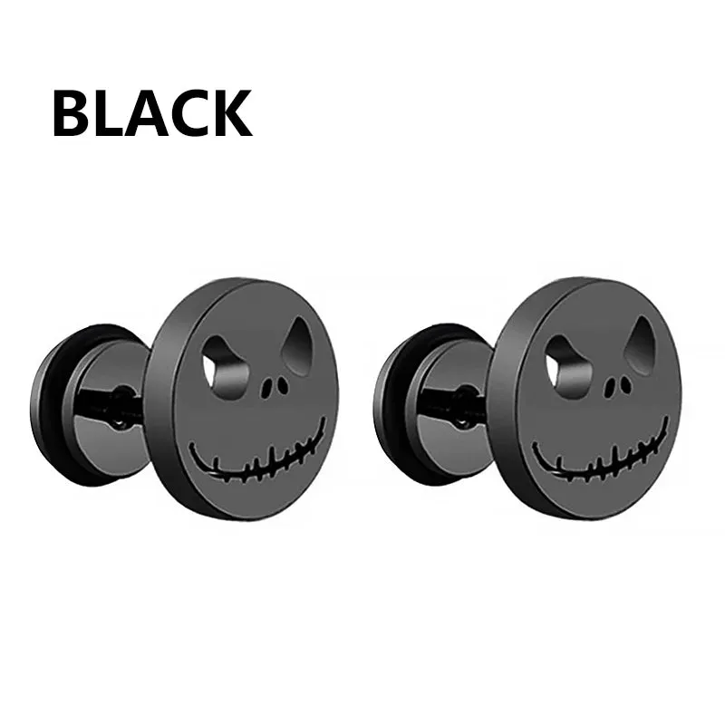 Punk Stainless Steel Stud Earrings - Edgy and Stylish