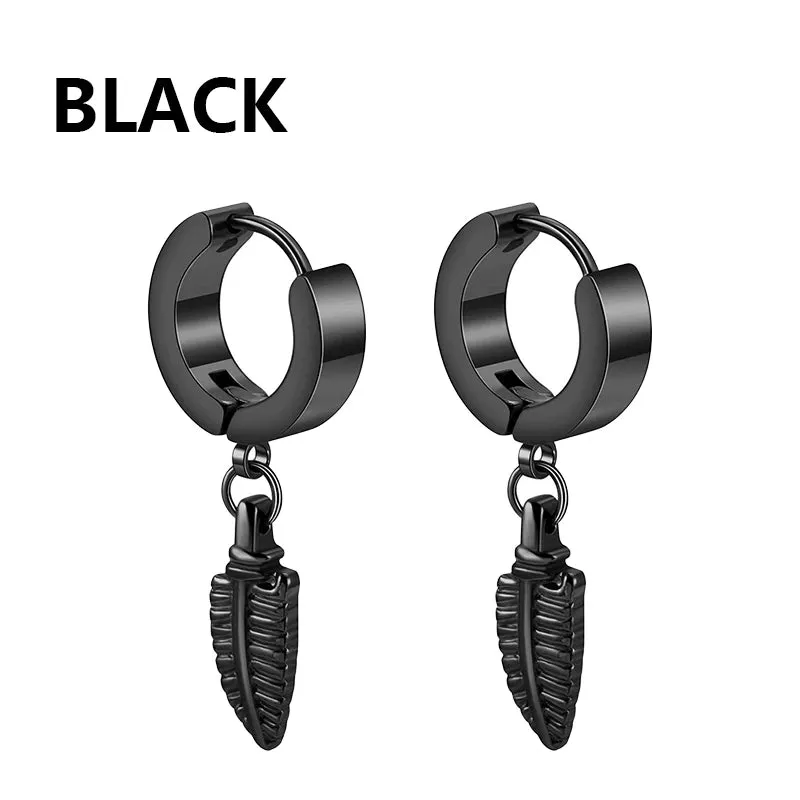 Punk Stainless Steel Stud Earrings - Edgy and Stylish