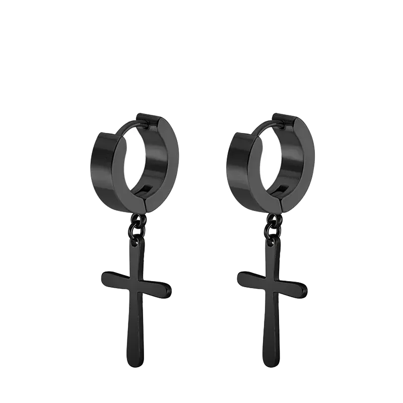 Punk Stainless Steel Stud Earrings - Edgy and Stylish