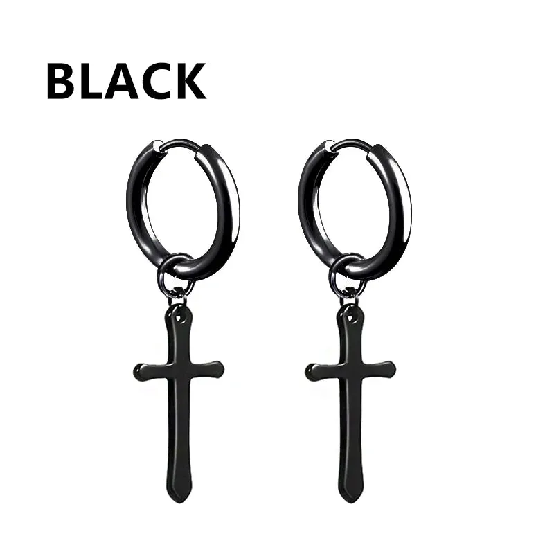 Punk Stainless Steel Stud Earrings - Edgy and Stylish