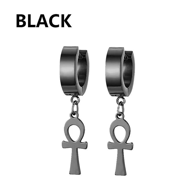 Punk Stainless Steel Stud Earrings - Edgy and Stylish