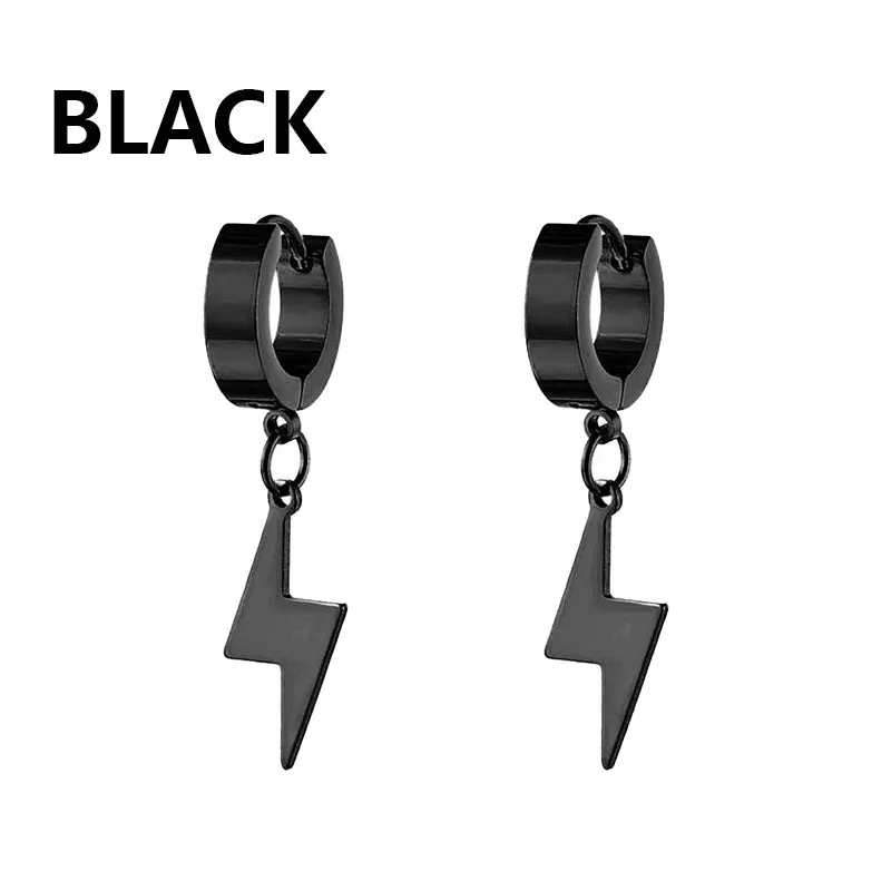 Punk Stainless Steel Stud Earrings - Edgy and Stylish