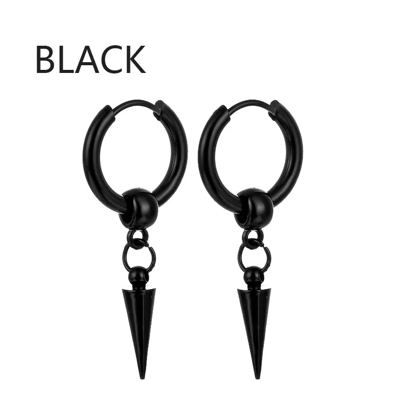 Punk Stainless Steel Stud Earrings - Edgy and Stylish