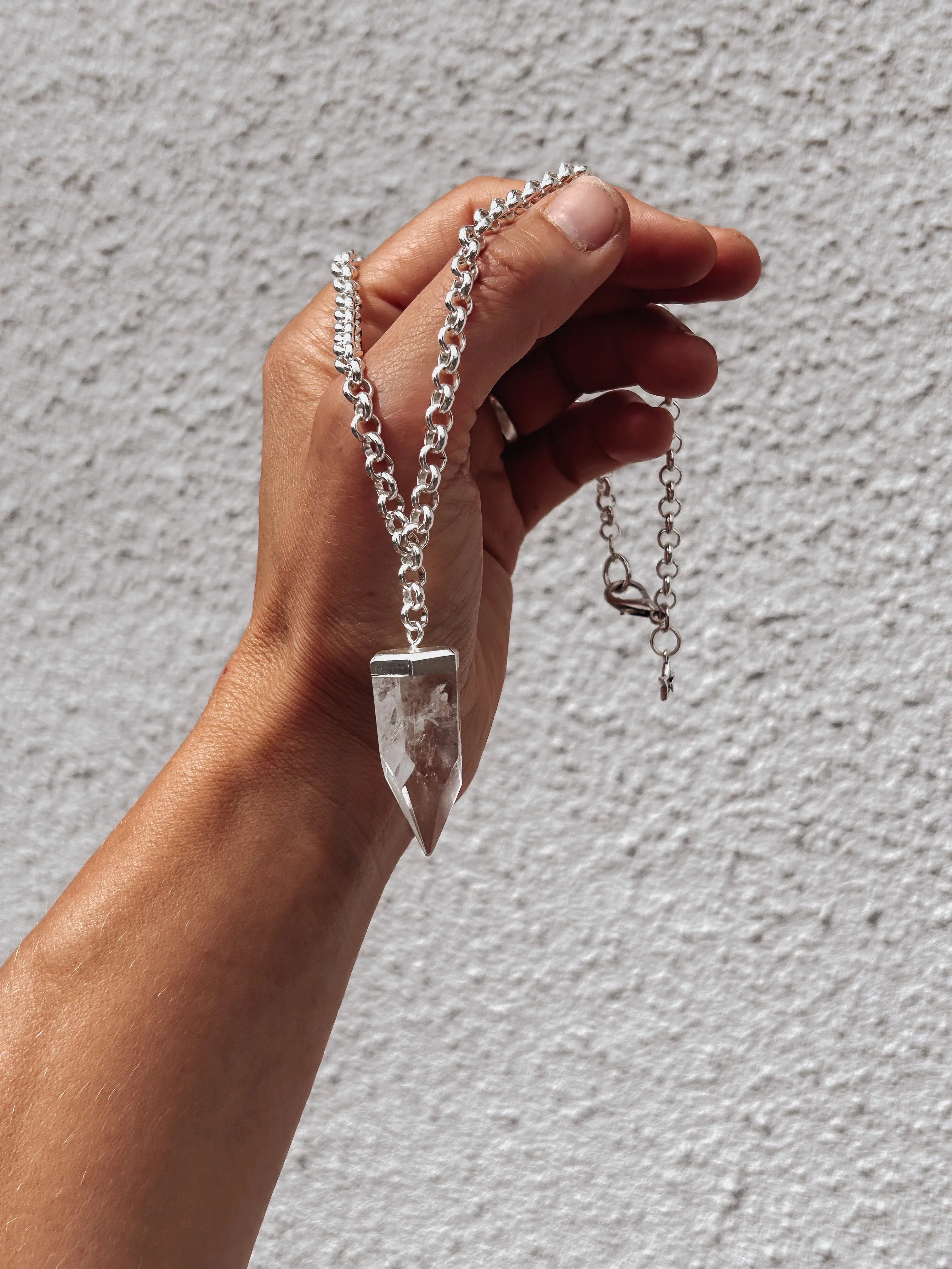Quartz Point Chain Necklace