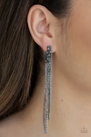 Radio Waves - Black - Earrings