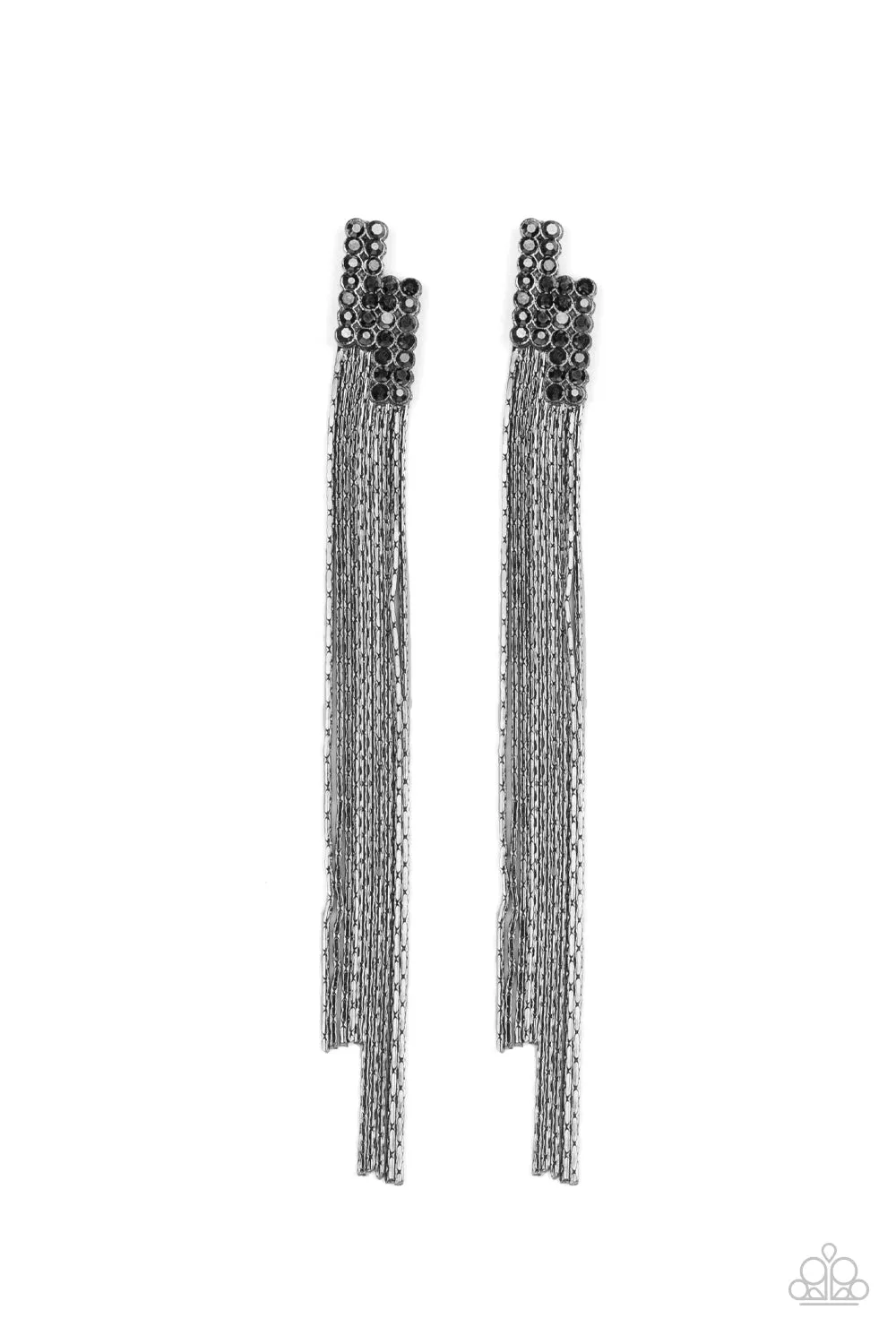 Radio Waves - Black - Earrings