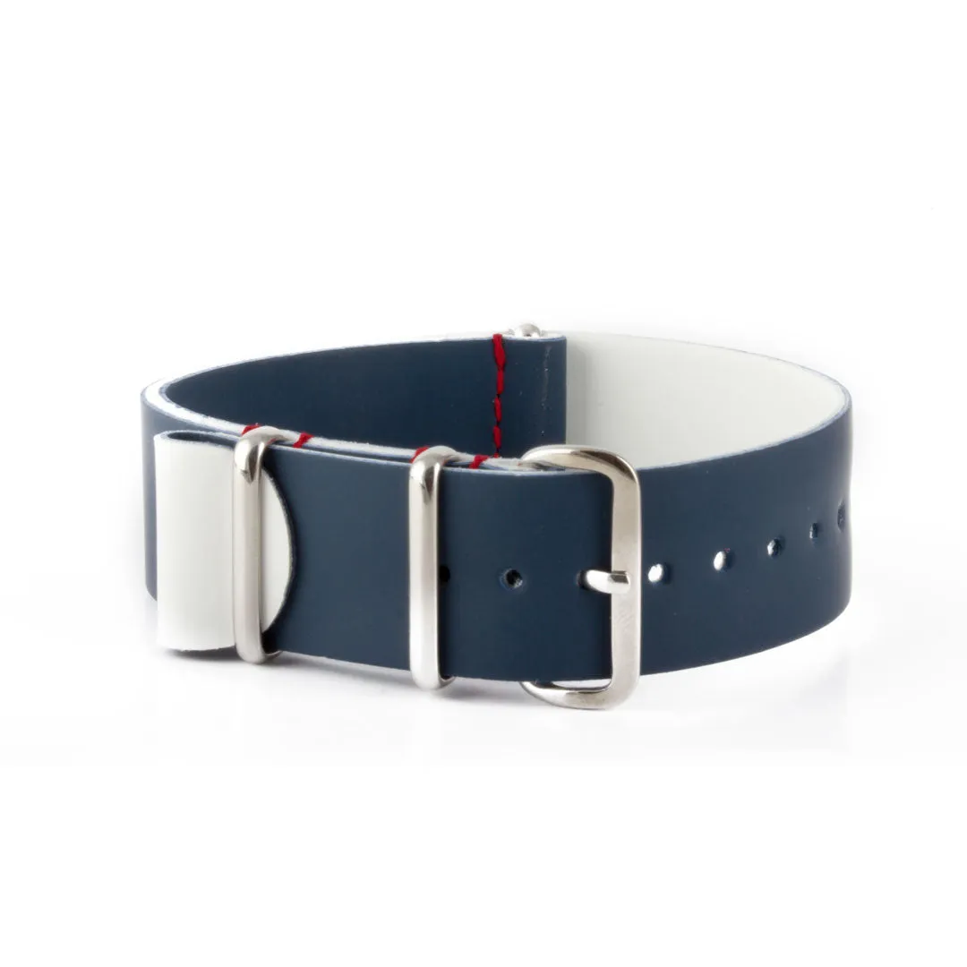 République pack - Bracelets NATO x3  veau rubber - Bleu Blanc Rouge