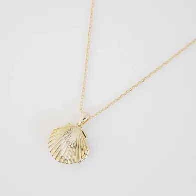 shell locket necklace