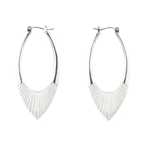 Silver Large Helios Hoops