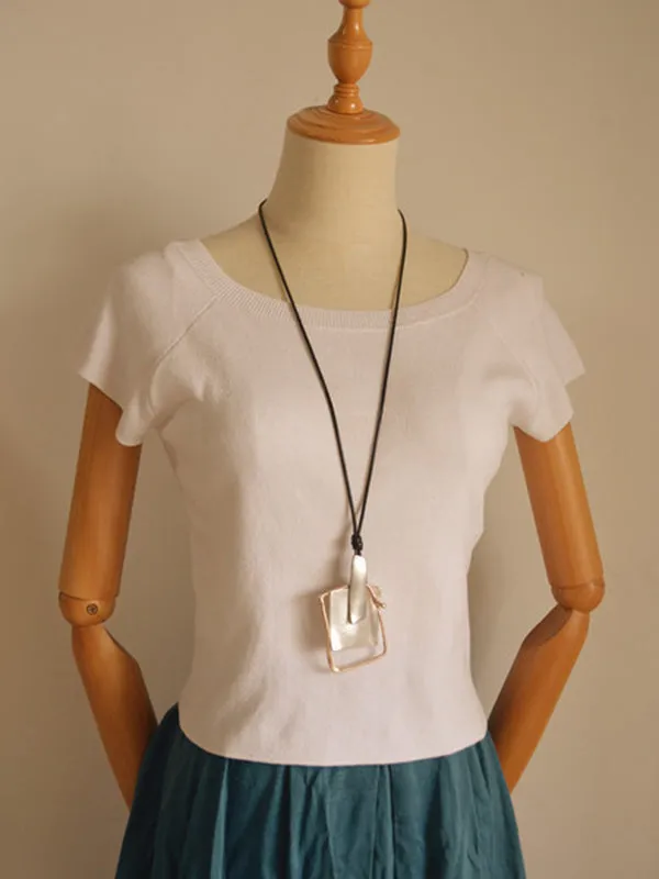 Simple Geometry Pendant Necklace
