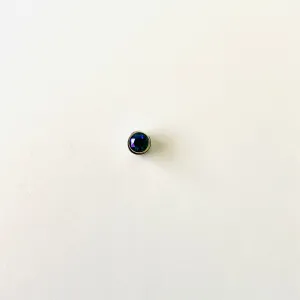 Simple Pendant Slide Necklace featuring Emerald Glacier Blue