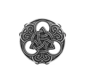 Siver Round Celts Knot Brooch Viking Norse Jewelry Collar Badge Pin Antique Viking Brooch Pins